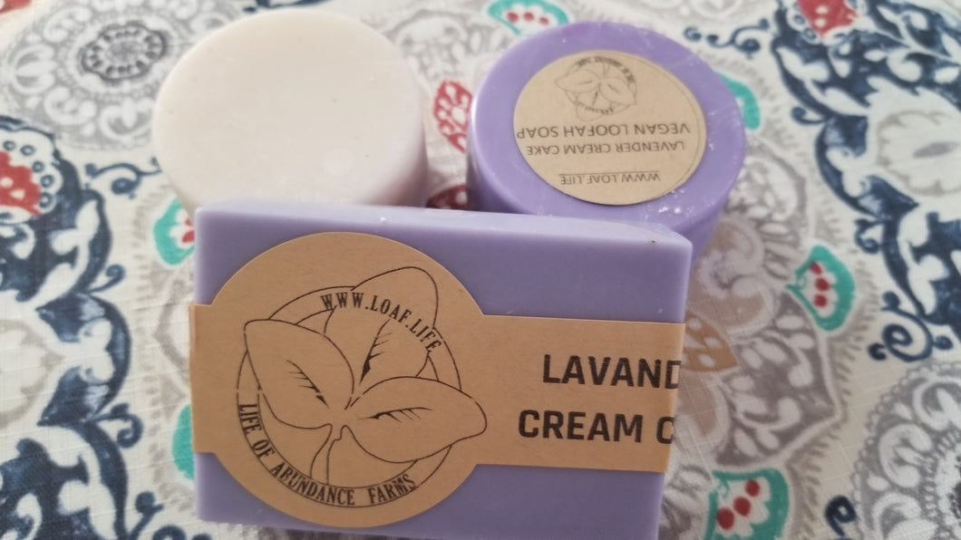Lavender Cream Cake | All Natural Body Soap